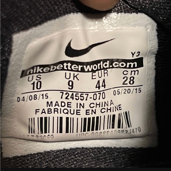 Nike Lebron 12 Low Carbon Fiber - NWOT- size 10 DS - no box - Picture 7 of 7